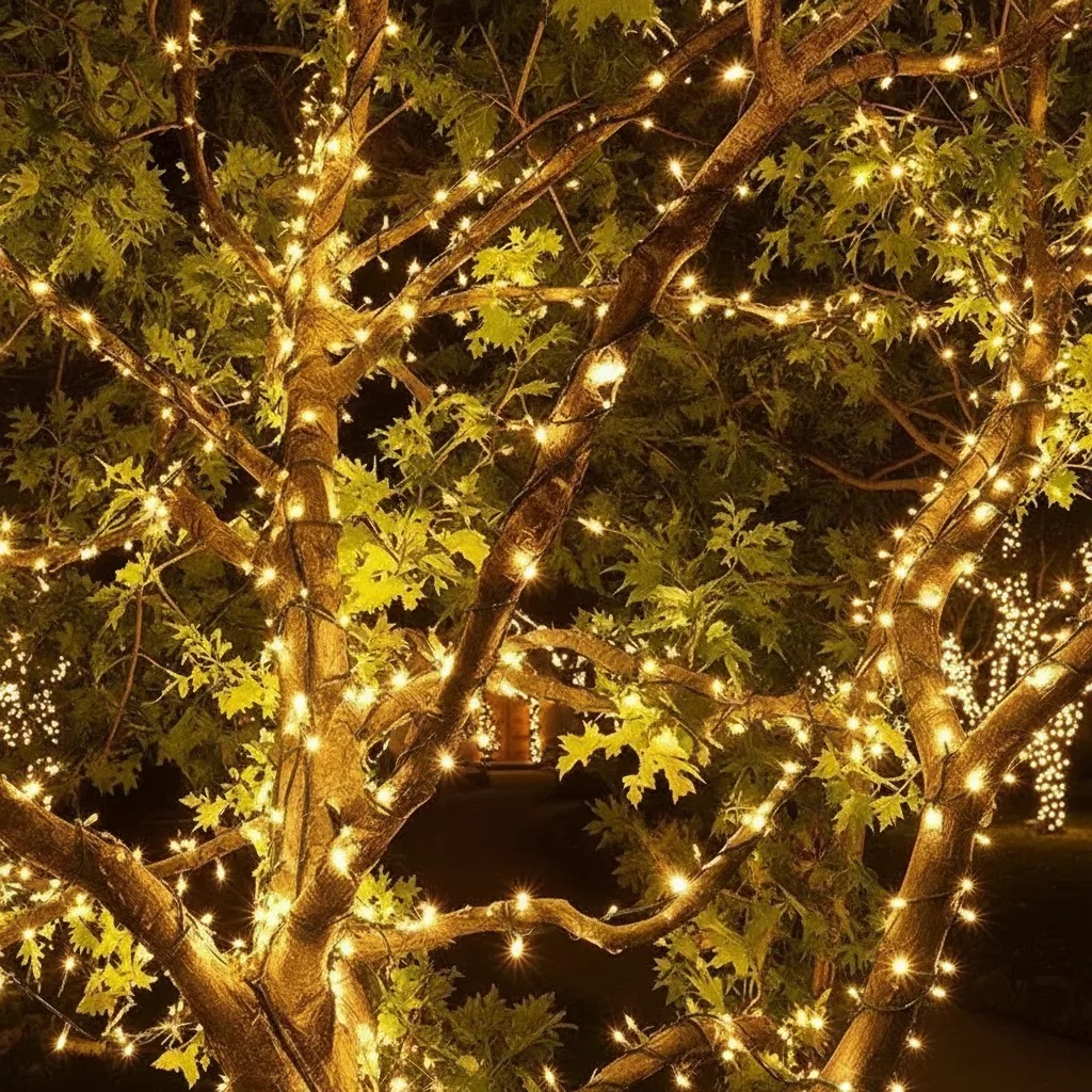 Luz de navidad solar 10m - Imagen 2